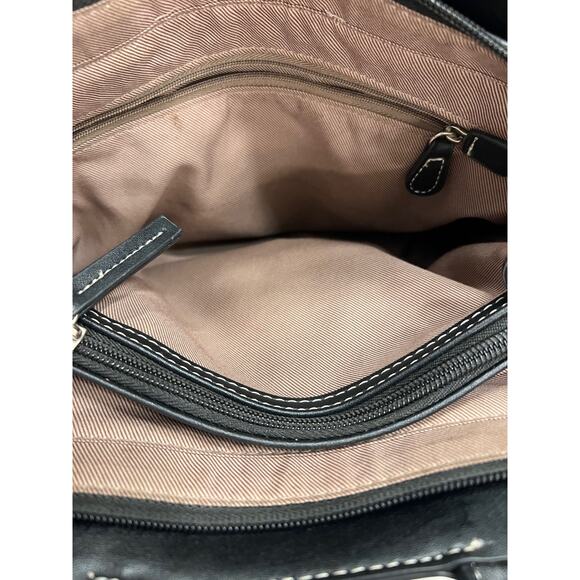 London fog Belmont satchel in black - Picture 4 of 10